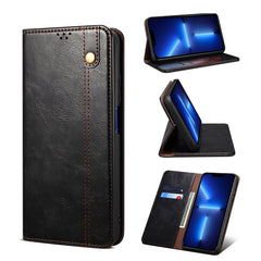 Simple Wax Crazy Horse Texture Horizontal Flip Leather Case with Card Slots & Wallet, For iPhone 13, For iPhone 13 Mini, For iPhone 13 Pro, For iPhone 13 Pro Max