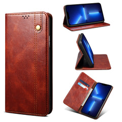 Simple Wax Crazy Horse Texture Horizontal Flip Leather Case with Card Slots & Wallet, For iPhone 13, For iPhone 13 Mini, For iPhone 13 Pro, For iPhone 13 Pro Max