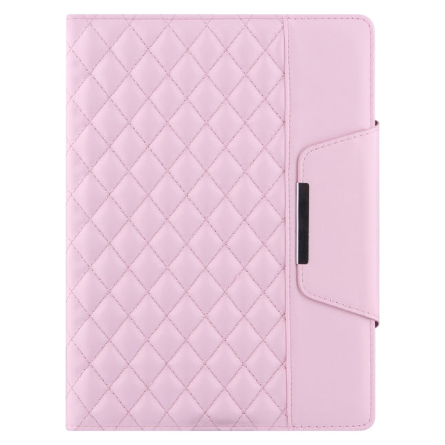 Funda de cuero con tapa horizontal con patrón de cuadros, ranuras para tarjetas y correa para la mano, para iPad 10.2 (2021/2020/2019), para iPad Pro 11 (2021/2020/2018), para iPad mini 5/4, para iPad 9.7 (2018/2017)