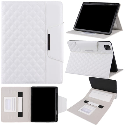 Funda de cuero con tapa horizontal con patrón de cuadros, ranuras para tarjetas y correa para la mano, para iPad 10.2 (2021/2020/2019), para iPad Pro 11 (2021/2020/2018), para iPad mini 5/4, para iPad 9.7 (2018/2017)