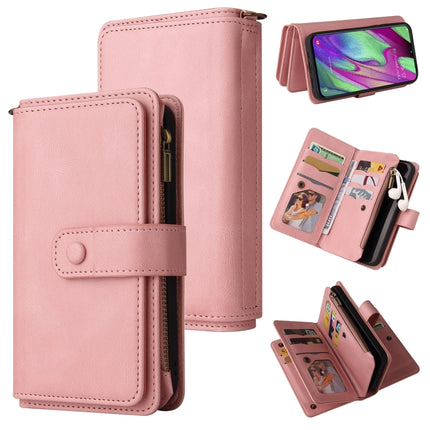 Skin Feel PU + TPU Horizontal Flip Leather Case with Holder & 15 Cards Slot & Wallet & Zipper Pocket & Lanyard, For Samsung Galaxy A20e, For Samsung Galaxy A22 4G, For Samsung Galaxy A22 5G, For Samsung Galaxy A32 4G, For Samsung Galaxy A32 5G         ...
