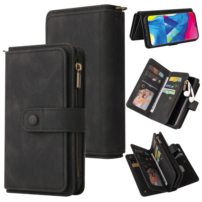 Skin Feel PU + TPU Horizontal Flip Leather Case with Holder & 15 Cards Slot & Wallet & Zipper Pocket & Lanyard, For Samsung Galaxy M10 / A10, For Samsung Galaxy Note20, For Samsung Galaxy Note20 Ultra, For Samsung Galaxy Note10 5G                      ...