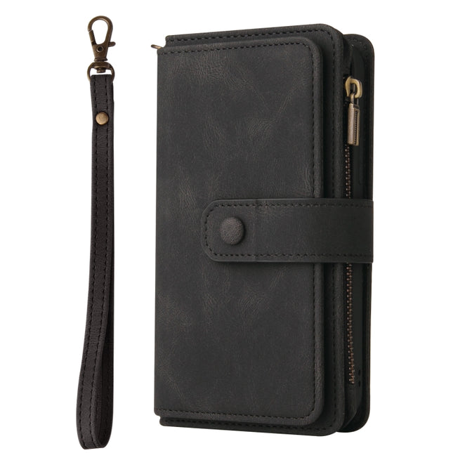 Skin Feel PU + TPU Horizontal Flip Leather Case with Holder & 15 Cards Slot & Wallet & Zipper Pocket & Lanyard, For Samsung Galaxy S20+, For Samsung Galaxy S20 Ultra, For Samsung Galaxy S21 5G, For Samsung Galaxy S21 FE 5G, For Samsung Galaxy S21 Ultra...