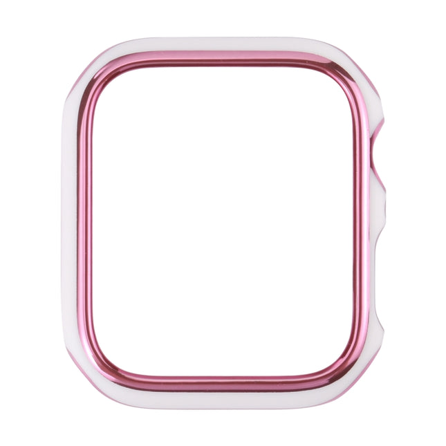 Dual-color Electroplating PC Protective Watch Case, For Apple Watch Series 6 / 5 / 4 / Watch SE 44mm