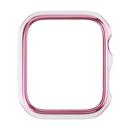 Dual-color Electroplating PC Protective Watch Case, For Apple Watch Series 6 / 5 / 4 / Watch SE 40mm