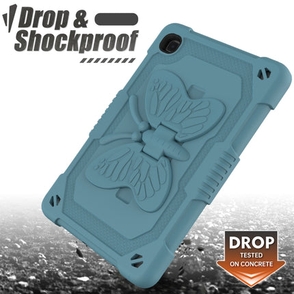 Pure Color PC + Silicone Anti-drop Protective Case with Butterfly Shape Holder & Pen Slot, For Samsung Galaxy Tab A7 Lite 8.7 SM-T220 / SM-T225