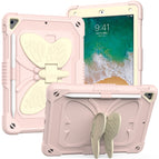 Para iPad 9.7 2018 y 2017 / Pro 9.7 pulgadas / Air 2 / 6 / Beige + Rosa Rosa