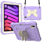 Para iPad mini 6 2021 / mini 2024 / Beige + morado claro