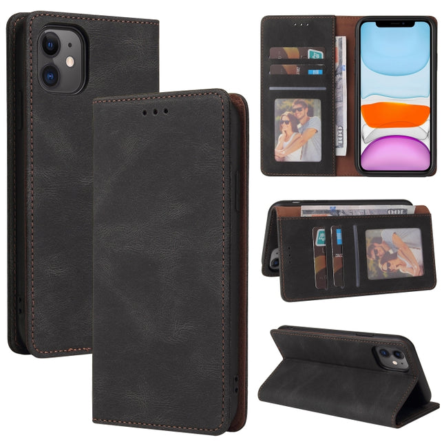 Simple Suction Closure Horizontal Flip Leather Case with Holder & Card Slot & Wallet, For iPhone 12 mini, For iPhone 11 Pro Max, For iPhone 11 Pro, For iPhone 11