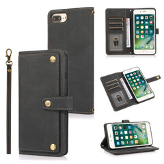 PU + TPU Horizontal Flip Leather Case with Holder & Card Slot & Wallet & Lanyard, For iPhone 8 Plus & 7 Plus, For iPhone XS / X, For iPhone XR, For iPhone XS Max, For iPhone 12 mini, For iPhone 12 / 12 Pro