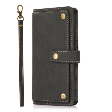 PU + TPU Horizontal Flip Lederhülle mit Halter &amp; Kartenfach &amp; Geldbörse &amp; Trageband, Für iPhone 12 Pro Max, Für iPhone 13 mini, Für iPhone 13, Für iPhone 13 Pro, Für iPhone 13 Pro Max