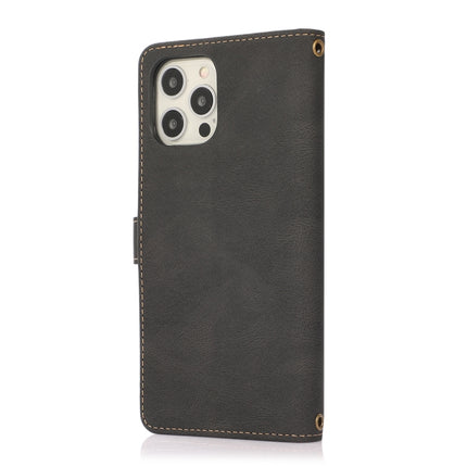 PU + TPU Horizontal Flip Lederhülle mit Halter &amp; Kartenfach &amp; Geldbörse &amp; Trageband, Für iPhone 12 Pro Max, Für iPhone 13 mini, Für iPhone 13, Für iPhone 13 Pro, Für iPhone 13 Pro Max