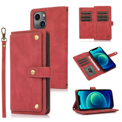 Funda de cuero PU + TPU con tapa horizontal con soporte, ranura para tarjetas, billetera y cordón, para iPhone 12 Pro Max, para iPhone 13 mini, para iPhone 13, para iPhone 13 Pro, para iPhone 13 Pro Max