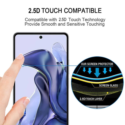 Full Glue Full Screen Tempered Glass Film, For Xiaomi Mi 11T / 11T Pro (1 PC), For OPPO Realme 6i India (1 PC), For Samsung Galaxy M22 (1 PC), For Motorola Moto E20 (1 PC)