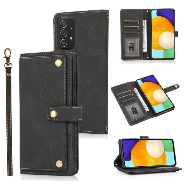 PU + TPU Horizontal Flip Leather Case with Holder & Card Slot & Wallet & Lanyard, For Samsung Galaxy A52 5G / 4G, For Samsung Galaxy A71 4G, For Samsung Galaxy A72 5G / 4G, For Samsung Galaxy Note8
