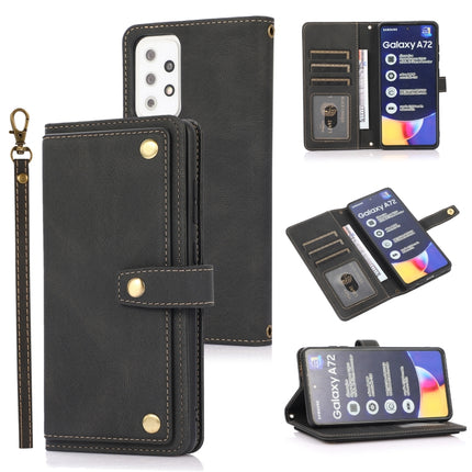 PU + TPU Horizontal Flip Leather Case with Holder & Card Slot & Wallet & Lanyard, For Samsung Galaxy A52 5G / 4G, For Samsung Galaxy A71 4G, For Samsung Galaxy A72 5G / 4G, For Samsung Galaxy Note8