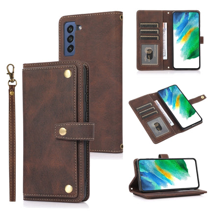 PU + TPU Horizontal Flip Leather Case with Holder & Card Slot & Wallet & Lanyard, For Samsung Galaxy S20+, For Samsung Galaxy S21 FE 5G, For Samsung Galaxy S21+ 5G, For Samsung Galaxy S21 Ultra 5G
