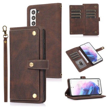 PU + TPU Horizontal Flip Leather Case with Holder & Card Slot & Wallet & Lanyard, For Samsung Galaxy S20+, For Samsung Galaxy S21 FE 5G, For Samsung Galaxy S21+ 5G, For Samsung Galaxy S21 Ultra 5G