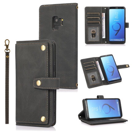 PU + TPU Horizontal Flip Leather Case with Holder & Card Slot & Wallet & Lanyard, For Samsung Galaxy S9, For Samsung Galaxy S9+