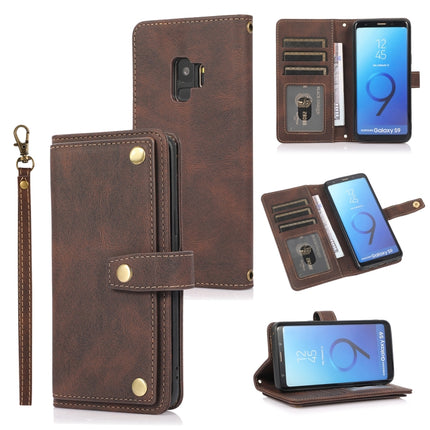 PU + TPU Horizontal Flip Leather Case with Holder & Card Slot & Wallet & Lanyard, For Samsung Galaxy S9, For Samsung Galaxy S9+