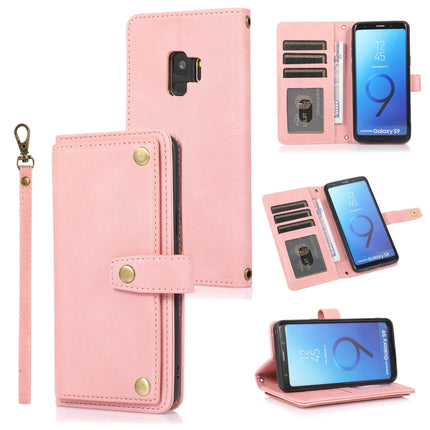 PU + TPU Horizontal Flip Leather Case with Holder & Card Slot & Wallet & Lanyard, For Samsung Galaxy S9, For Samsung Galaxy S9+