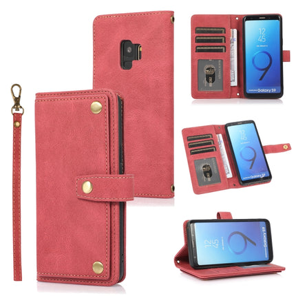 PU + TPU Horizontal Flip Leather Case with Holder & Card Slot & Wallet & Lanyard, For Samsung Galaxy S9, For Samsung Galaxy S9+