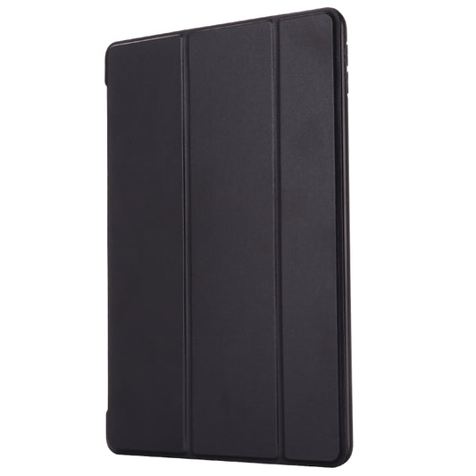 Funda de cuero con tapa horizontal a prueba de golpes GEBEI con soporte plegable triple para iPad 10.2 2021/2020/2019