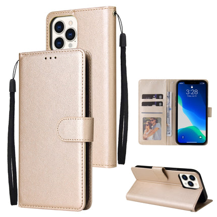 Multifunctional Horizontal Flip Leather Case, with Three Card Slot & Holder & Double Zip Wallett & Photo Frame & Lanyard, For iPhone 13 mini, For iPhone 13, For iPhone 13 Pro