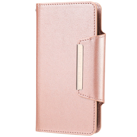 Ultradünne teilbare magnetische horizontale Flip-Ledertasche mit Kartensteckplatz und Geldbörse, für iPhone SE 2022 / SE 2020 / 8 / 7, für iPhone X / XS