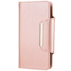 Ultradünne teilbare magnetische horizontale Flip-Ledertasche mit Kartensteckplatz und Geldbörse, für iPhone SE 2022 / SE 2020 / 8 / 7, für iPhone X / XS