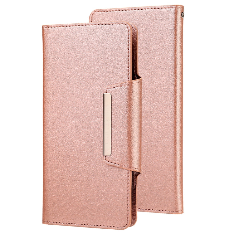 Ultradünne teilbare magnetische horizontale Flip-Ledertasche mit Kartensteckplatz und Geldbörse, für iPhone SE 2022 / SE 2020 / 8 / 7, für iPhone X / XS