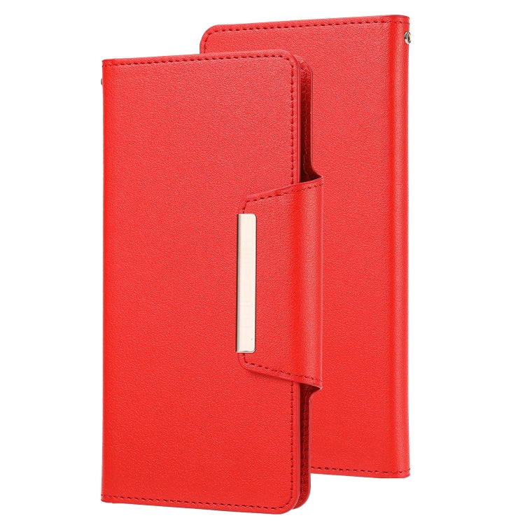 Ultradünne teilbare magnetische horizontale Flip-Ledertasche mit Kartensteckplatz und Geldbörse, für iPhone SE 2022 / SE 2020 / 8 / 7, für iPhone X / XS