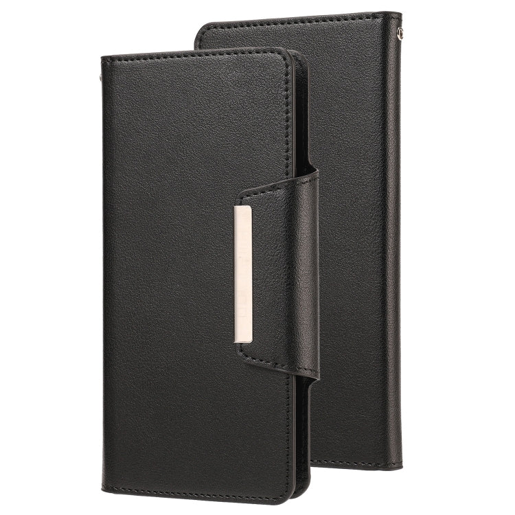 Ultradünne teilbare magnetische horizontale Flip-Ledertasche mit Kartensteckplatz und Geldbörse, für iPhone SE 2022 / SE 2020 / 8 / 7, für iPhone X / XS