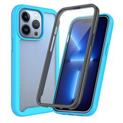 Starry Sky Solid Color Series Shockproof PC + TPU Case with PET Film, For iPhone 13 mini, For iPhone 13, For iPhone 13 Pro, For iPhone 13 Pro Max