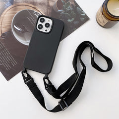 Elastic Silicone Protective Case with Wide Neck Lanyard, For iPhone 13 mini, For iPhone 13, For iPhone 13 Pro, For iPhone 13 Pro Max