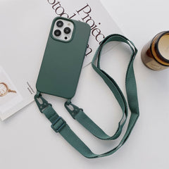 Elastic Silicone Protective Case with Wide Neck Lanyard, For iPhone 13 mini, For iPhone 13, For iPhone 13 Pro, For iPhone 13 Pro Max