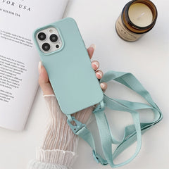 Elastic Silicone Protective Case with Wide Neck Lanyard, For iPhone 11 Pro, For iPhone 11 Pro Max