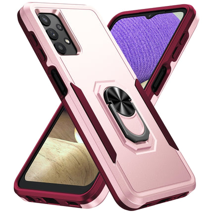Pioneer Armor Heavy Duty PC + TPU Shockproof Case with Holder, For Samsung Galay A32 5G, For Samsung Galay A32 4G