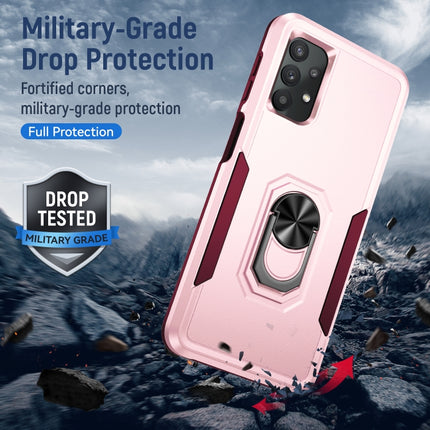 Pioneer Armor Heavy Duty PC + TPU Shockproof Case with Holder, For Samsung Galay A32 5G, For Samsung Galay A32 4G