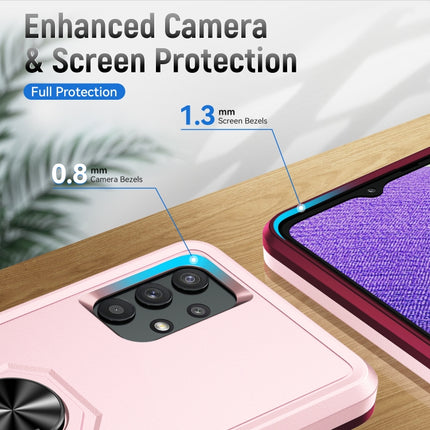 Pioneer Armor Heavy Duty PC + TPU Shockproof Case with Holder, For Samsung Galay A32 5G, For Samsung Galay A32 4G