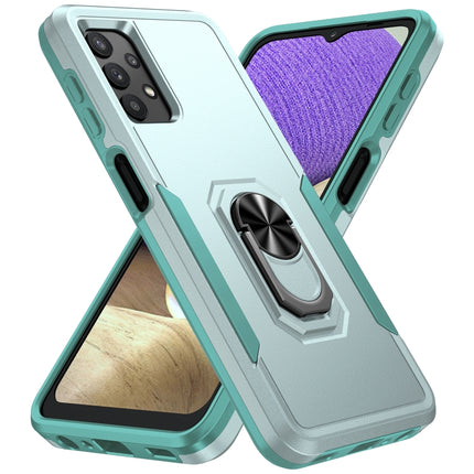 Pioneer Armor Heavy Duty PC + TPU Shockproof Case with Holder, For Samsung Galay A32 5G, For Samsung Galay A32 4G