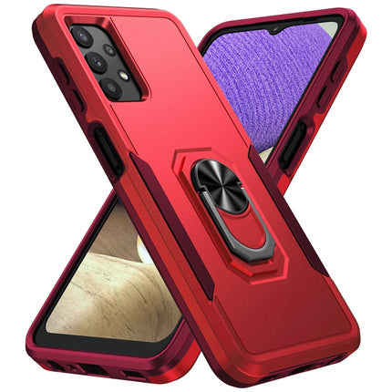 Pioneer Armor Heavy Duty PC + TPU Shockproof Case with Holder, For Samsung Galay A32 5G, For Samsung Galay A32 4G