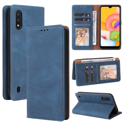 Simple Suction Closure Horizontal Flip Leather Case with Holder & Card Slot & Wallet, For Samsung Galaxy A01 EU Version, For Samsung Galaxy A02, For Samsung Galaxy A02s, For Samsung Galaxy A11 EU Version, For Samsung Galaxy A11 US Version              ...