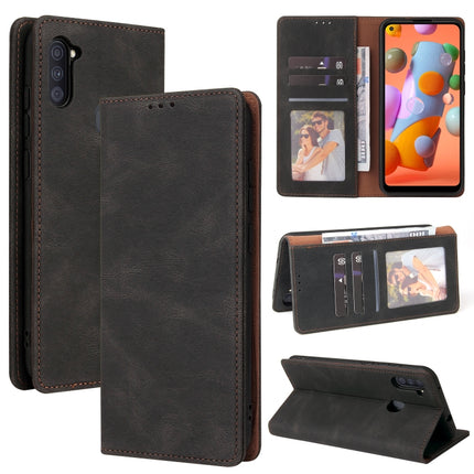 Simple Suction Closure Horizontal Flip Leather Case with Holder & Card Slot & Wallet, For Samsung Galaxy A01 EU Version, For Samsung Galaxy A02, For Samsung Galaxy A02s, For Samsung Galaxy A11 EU Version, For Samsung Galaxy A11 US Version              ...