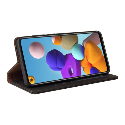Simple Suction Closure Horizontal Flip Leather Case with Holder & Card Slot & Wallet, For Samsung Galaxy A21s, For Samsung Galaxy A21 EU Version, For Samsung Galaxy A22 5G, For Samsung Galaxy A31, For Samsung Galaxy A32, For Samsung Galaxy A32 5G