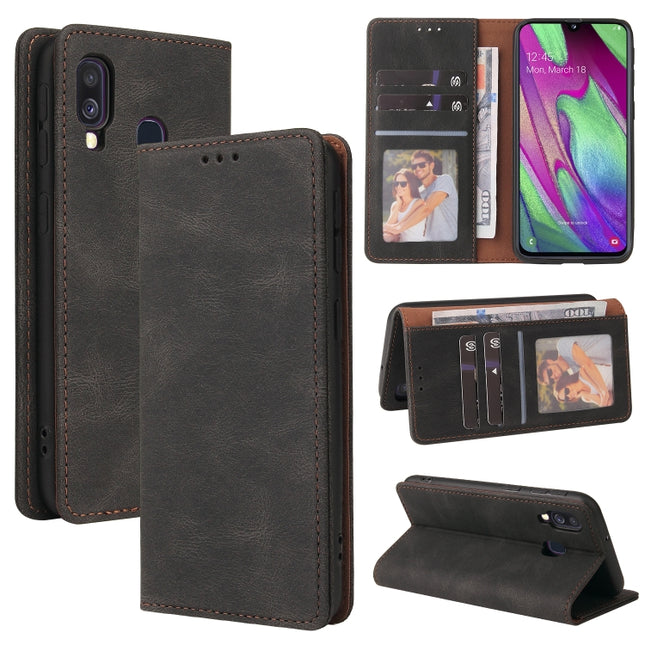Simple Suction Closure Horizontal Flip Leather Case with Holder & Card Slot & Wallet, For Samsung Galaxy A40, For Samsung Galaxy A42 5G, For Samsung Galaxy A50, For Samsung Galaxy A51, For Samsung Galaxy A51 5G, For Samsung Galaxy A52 5G / 4G