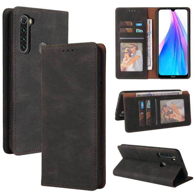 Simple Suction Closure Horizontal Flip Leather Case with Holder & Card Slot & Wallet, For Xiaomi Redmi Note 8T, For Xiaomi Redmi Note 9 / 10X 4G, For Xiaomi Redmi Note 8, For Xiaomi Redmi Note 8 Pro, For Xiaomi Redmi Note 10, For Xiaomi Redmi Note 10 Pro