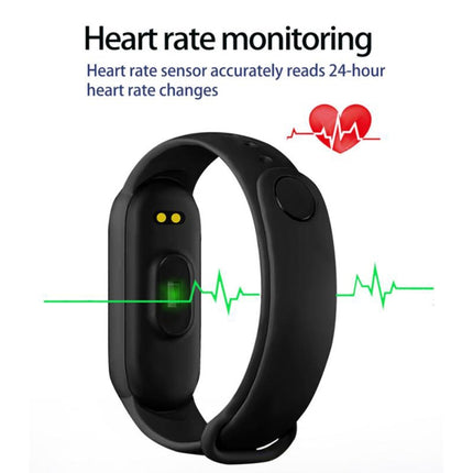 1M7 Sports Smart Bracelet, Support Heart Rate Monitoring & Blood Pressure Monitoring & Sleep Monitoring & Sedentary Reminder, Linear Charging, Magnetic Charging