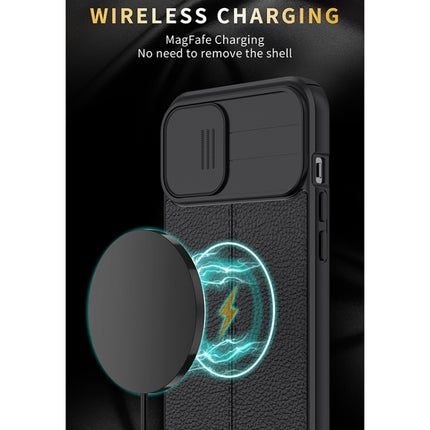 Litchi Texture Sliding Camshield TPU-Schutzhülle, für iPhone 13 mini, für iPhone 13, für iPhone 13 Pro, für iPhone 13 Pro Max