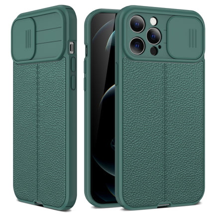 Litchi Texture Sliding Camshield TPU-Schutzhülle, für iPhone 13 mini, für iPhone 13, für iPhone 13 Pro, für iPhone 13 Pro Max